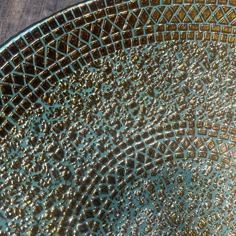 Centerpiece blue&gold bowl